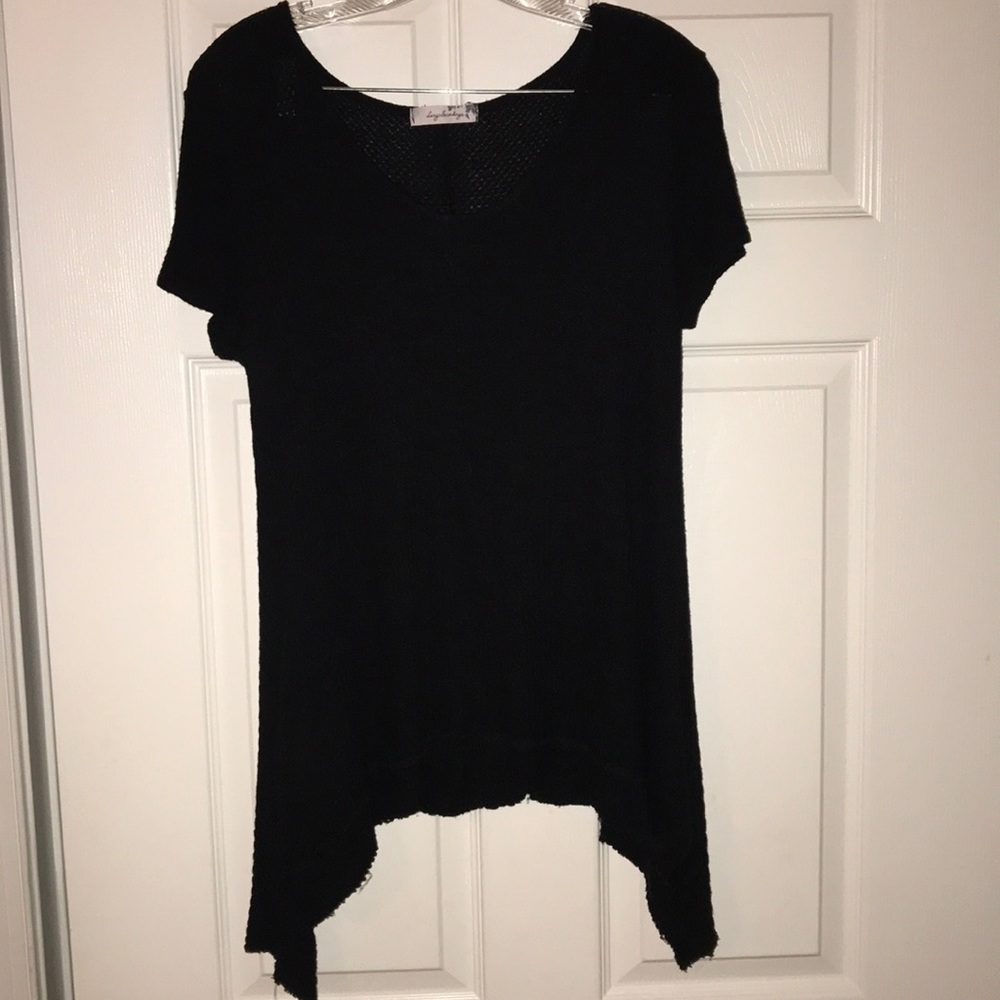 Short sleeve waffle shirt